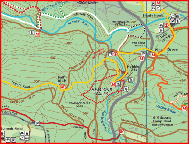 South Mountain Reservation Trail Map Hemlock Falls – South Mountain Conservancy